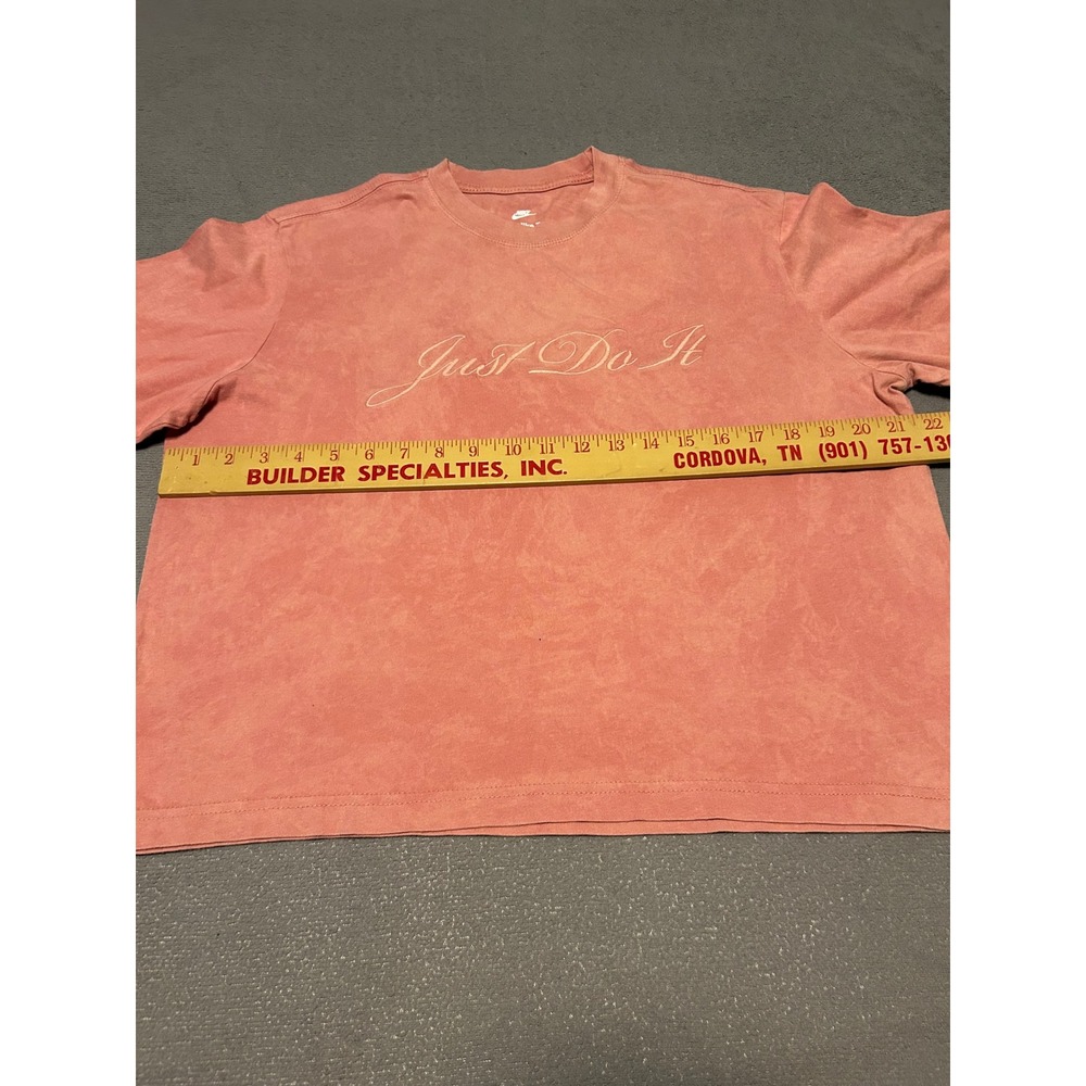 Nike Womens Just Do It Script Washed Pink T-Shirt HQ3005-689 Small - Picture 4 of 4
